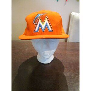 New Era Giancarlo Stanton Miami Marlins Fitted Hat Orange 7 3/8 MLB Baseball